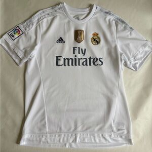 Authentic Adidas Real Madrid 2015/16 Men’s Home Jersey XL